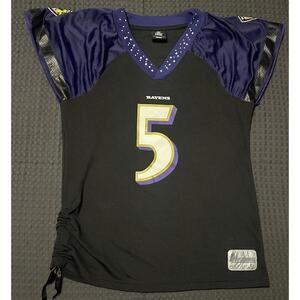 Vintage Reebok NFL Baltimore Ravens Joe Flacco Football Jersey Womens Size Large